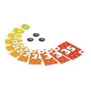Vue complète du matériel de Non Merci ! : cartes et jetons.
