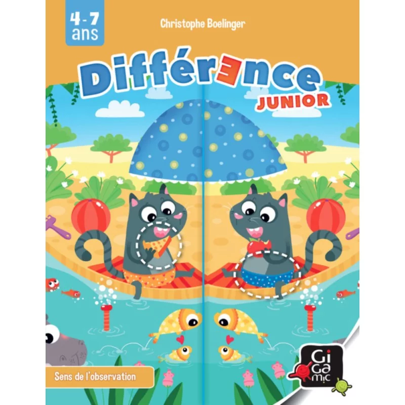 Difference junior, jeu de cartes Gigamic