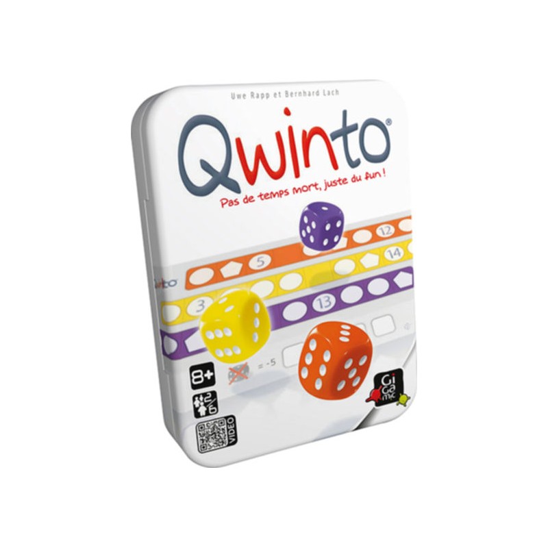 Qwinto ,jeu de société Gigamic ,roll and write