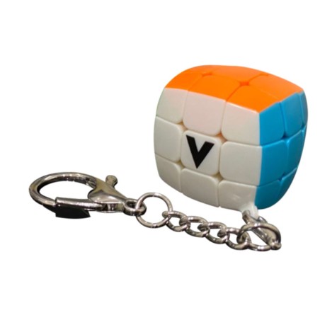 Porte-clé VCube 3x3 bombé