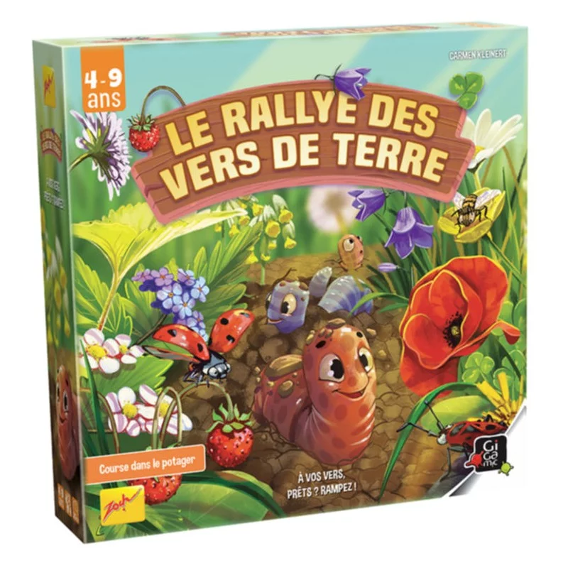 Le Rallye des Vers de Terre ,Jeu de société pour enfants à partir