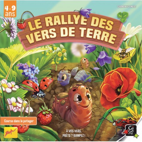 Rallye des vers de terre - Jeu enfant Gigamic - Couverture