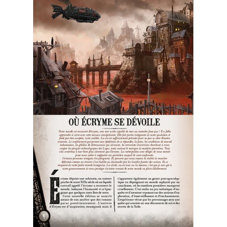 Ecryme - Extrait - Jeu de rôle - Jeu de société Open Sesame Games & Gigamic