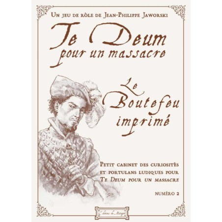 Te Deum - Le Boutefeu Iimprimé Vol.2 - Couverture - jeu de rôle Open Sesame Games & Gigamic