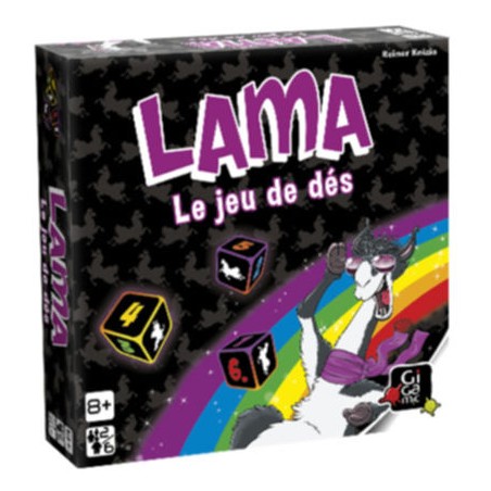 Lama le jeu de dés ! Boite du jeu de société Gigamic