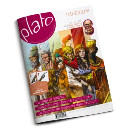 PLATO n°142 - Couverture - Magazine de jeu de société Plato - Gigamic