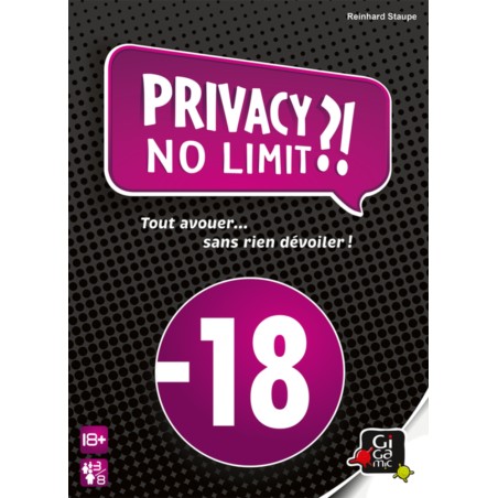 Privacy No Limit FACING  - Jeu de société pour adulte Gigamic