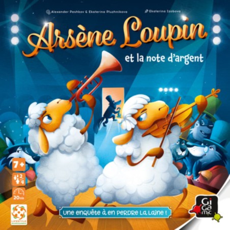 Arsène Loupin et la Note d'Argent - Couverture - Jeu enfant Gigamic