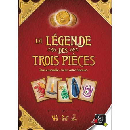 La Légende des 3 Pièces - Couverture - Jeu pour enfant Gigamic