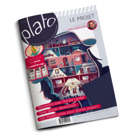 PLATO n°144 - Couverture - Magazine de jeu de société Plato - Gigamic