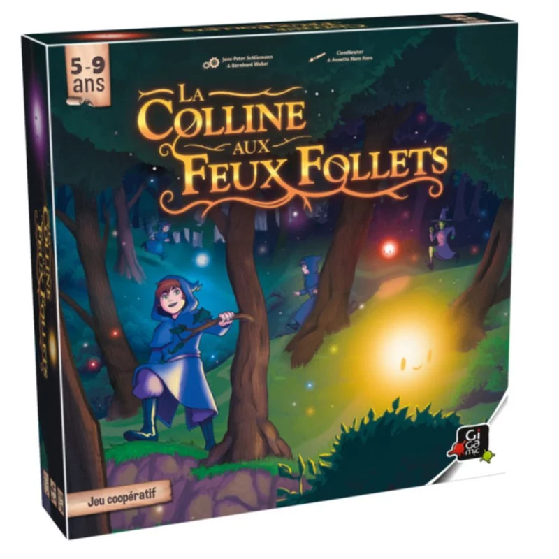 La colline aux feux follets ,Jeu enfant 5 à 9 ans ,Jeu de société Gigamic