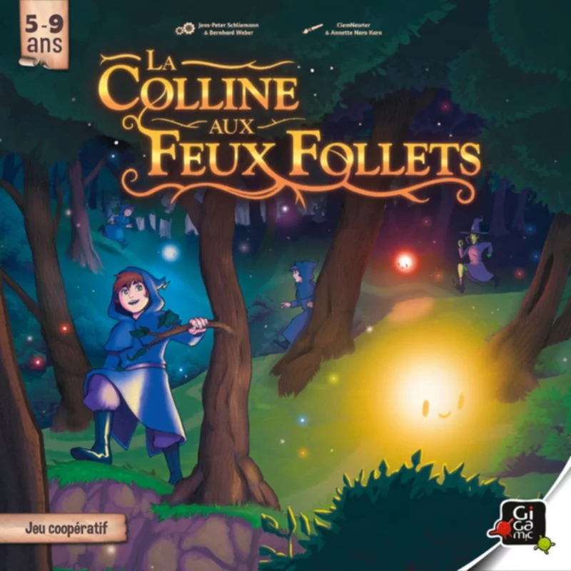 La colline aux feux follets ,Jeu enfant 5 à 9 ans ,Jeu de société Gigamic