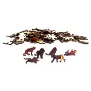 Puzzle en bois arc-en-ciel LION - Puzzle Gigamic