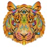 Puzzle en bois arc-en-ciel TIGRE - Puzzle Gigamic