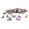 Puzzle en bois arc-en-ciel CHAT - Puzzle Gigamic