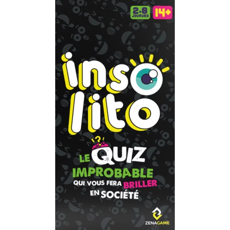 Insolito ,quiz ,Jeu de société adulte drôle Gigamic & Zenagame