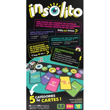 Insolito - Boite - Jeu de société quiz Gigamic