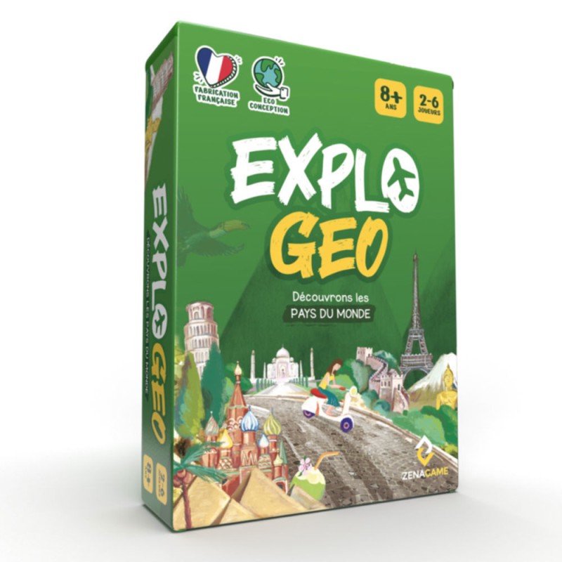 Explogéo ,Jeu de société famille Zenagame & Gigamic