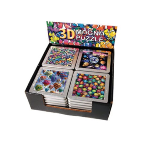 Présentoir Mini Puzzles Magnétiques 3D série 1