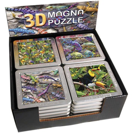 Présentoir Mini Puzzles Magnétiques 3D série 2