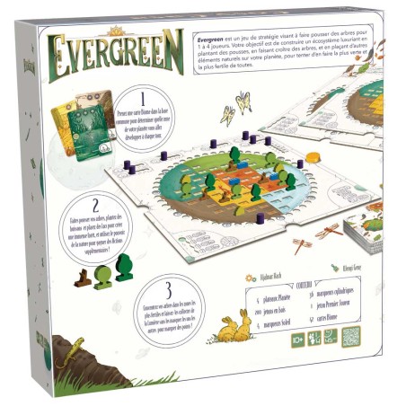 Evergreen - Jeu de stratégie - dos de boite - Gigamic