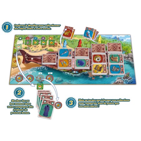 Nautilus Island - contenu - Jeu de société Gigamic