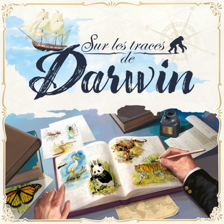 Sur les traces de Darwin - couverture du jeu de société SWAF