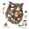 Puzzle en bois : Chat Pirate