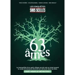 Sous Scellés - 63 âmes | Couverture du jeu d'enquête Gigamic