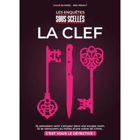 Sous Scellés - La Clef | Couverture du jeu d'enquête Gigamic