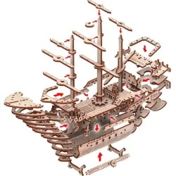 Mr Playwood - Bateau Pirate - puzzle 3D en bois