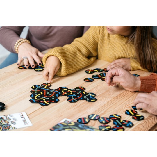 Jeu de réflexion Tantrix - GIGAMIC - 56 pièces - Orange - À partir de 6 ans pas cher Jeu de réflexion Tantrix - GIGAMIC - 56 pièces - Orange - À partir de 6 ans pas cher