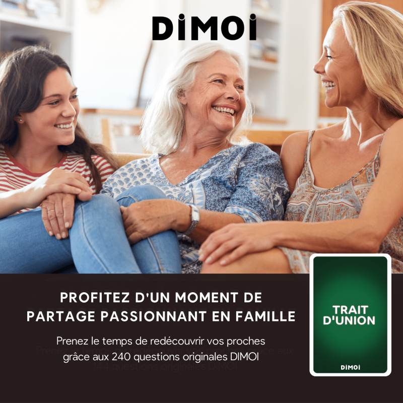 Dimoi Jeu de Cartes Parents - Enfants - 240 Questions Originales po