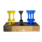 Tossit : Bleu-Jaune, lancez les fléchettes et approchez-vous du Jack !