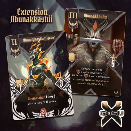 Gosu X : extension Abunakkashii, combattez votre adversaire avec le corrupteur et son armée de démons