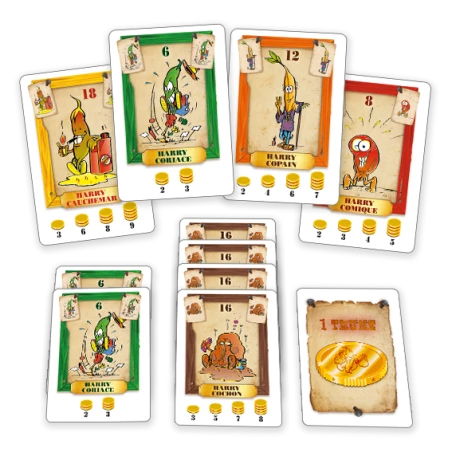 Les cartes plein d'haricots de Bohnanza, un jeu de société Gigamic