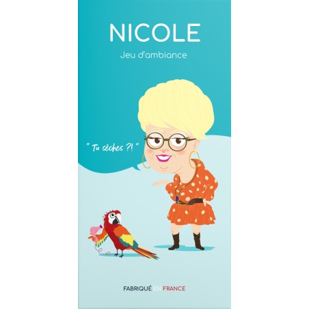 Couverture de la boîte du jeu adulte, Nicole