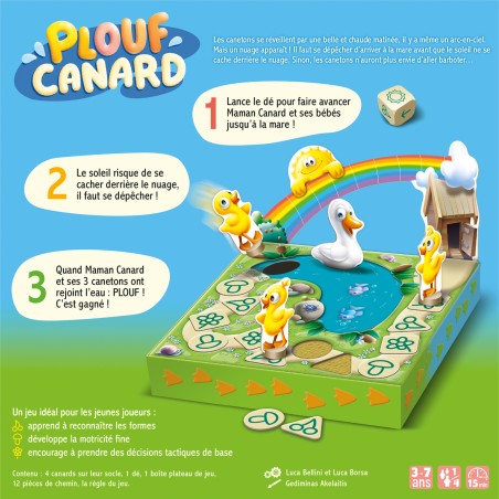 Apprenez à jouer à Plouf Canard, le jeu coopératif pour les petits