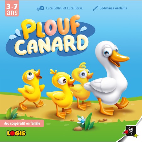 Couverture de Plouf Canard, le jeu de société enfant