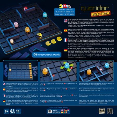 Gobblez, construisez, et remportez la victoire dans le monde de Pac-Man et Quoridor !
