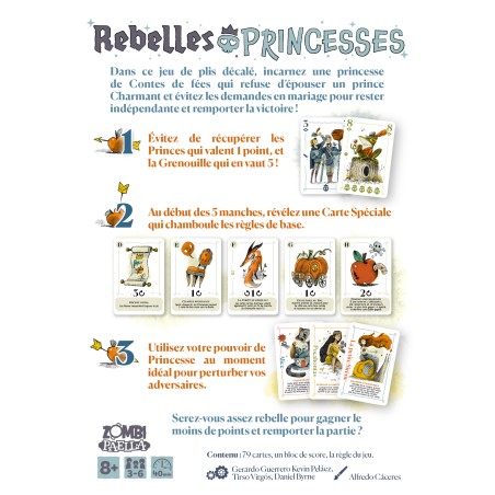 Utilisez les pouvoirs de princesses et maitrisez le chaos apporté par les cartes spécial pour éviter les princes !