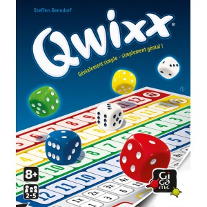 Qwixx ,jeu de société Gigamic ,jeu de dés ,roll & write