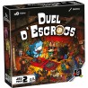 Boîte du jeu Duel d’Escrocs, un jeu de bluff et de stratégie pour deux joueurs, avec un design unique