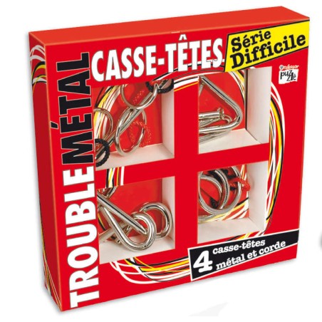 Set de 4 Casse-têtes Métal_Difficile