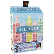Boîte de Bellevue, un jeu de cartes où vous construisez une rue sur le canal d’Amsterdam.