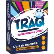 Boîte de TRAQ, le jeu de questions où tout est dans le bluff