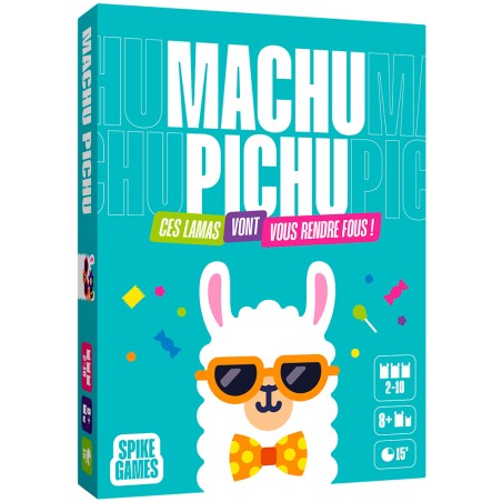 Boîte de Machu Pichu, jeu d’ambiance délirant avec des lamas loufoques.