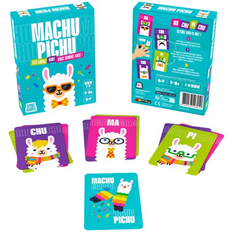 Matériel complet de Machu Pichu avec cartes et la carte piñata.