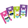 Zoom sur les cartes lama colorés de Machu Pichu.