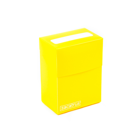 Protège donc deck avec cette deckbox jaune de Zacatrus